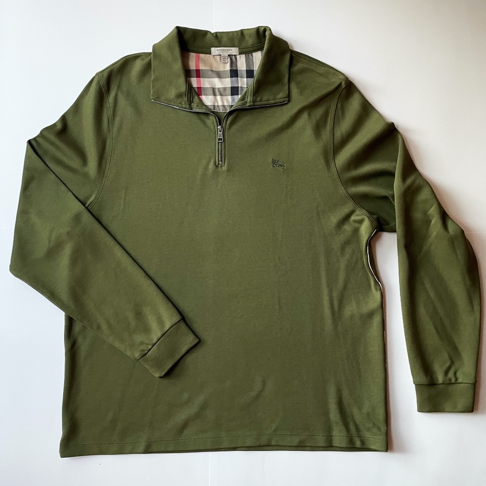 Burberry Long Sleeve Polo Size XL